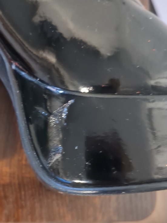 Glossy Black Lace-Up Platform Boots - Picture 8 of 13